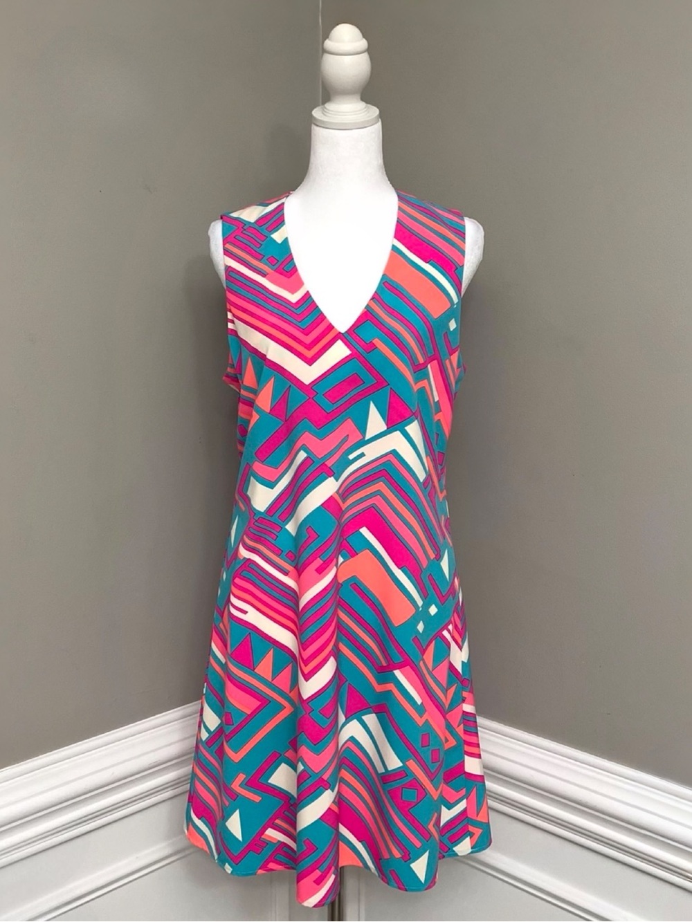NWT✨JB by Julie Brown NYC BOLD COLORFUL Sleeveless Dress